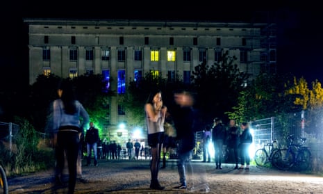 Brutal beauty: clubbers wait outside the notorious Berghain nightclub