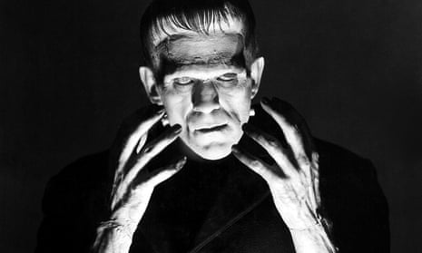 Boris Karloff as the monster in Frankenstein (1931).