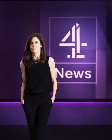 Wren in the Channel 4 News studio.