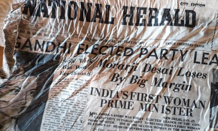 One of the 1966 newspapers found at the Bossons glacier near Chamonix in the French Alps.