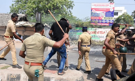 Police in south India accused of mass murder after shooting dead protesters  | India | The Guardian