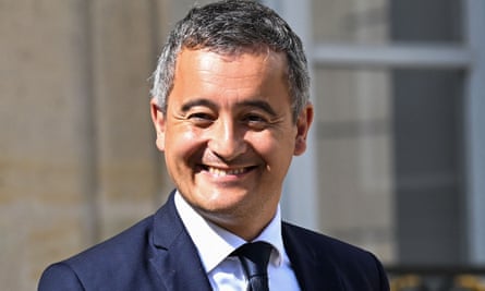 Gerald Darmanin at the Élysée Palace in Paris.