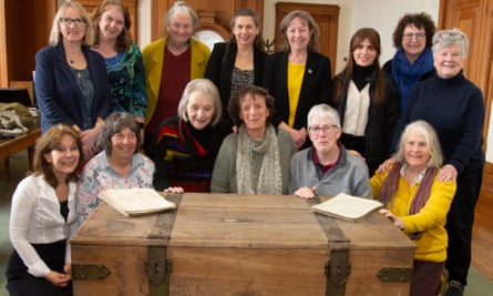 The Welsh women’s peace petition of 1923-24, in its original oak chest, returned to Wales from Washington DC.