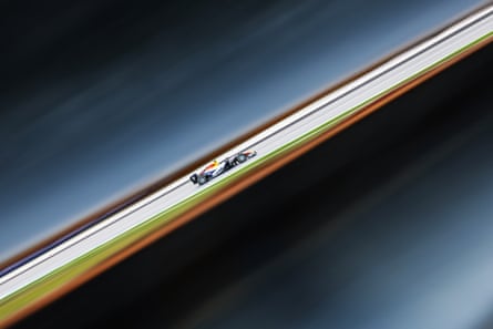 Arvid Lindblad in action during the free practice session in Sepang