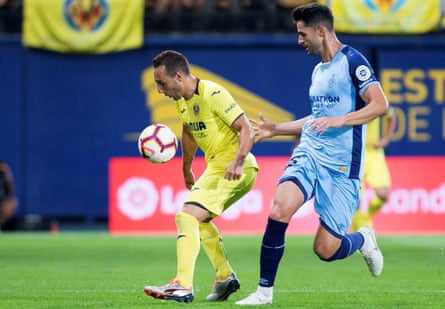 Cazorla in action for Villarreal against Girona. ‘I don’t feel too bad; I’m optimistic,’ he says.