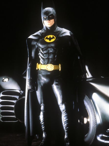 Actor Michael Keaton in the Tim Burton film Batman (1989)