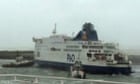 Ferry runs aground in Calais
