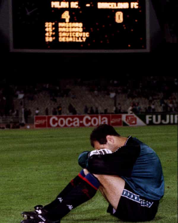 Golden Goal Daniele Massaro For Milan V Barcelona 1994 Soccer The Guardian Golden Goal Daniele Massaro For Milan V Barcelona 1994 Soccer The Guardian