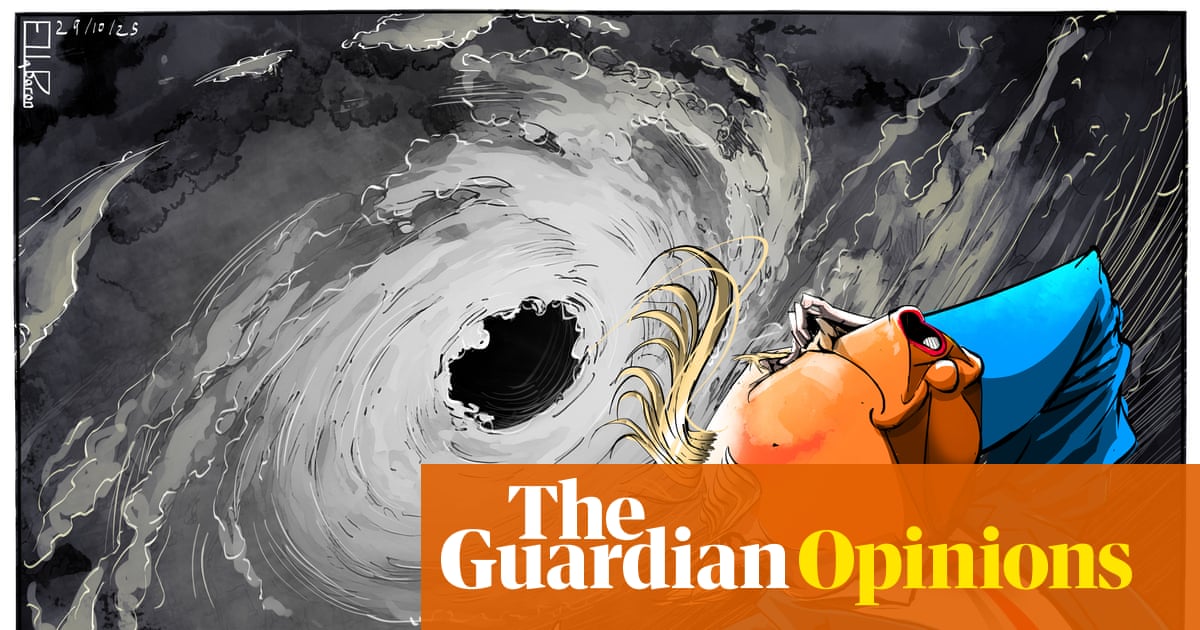Ella Baron on Hurricane Melissa and Trump’s climate denial – cartoon