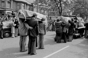Republican funeral, Catholic west Belfast, 1978