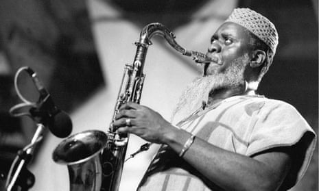 Pharoah Sanders at the North Sea jazz festival in the Hague, Netherlands, 1985.