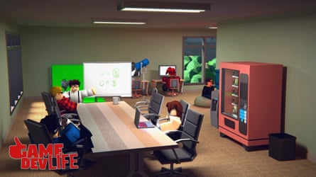 Game Dev Life by DoubleJGames. Players must try to build a successful game.