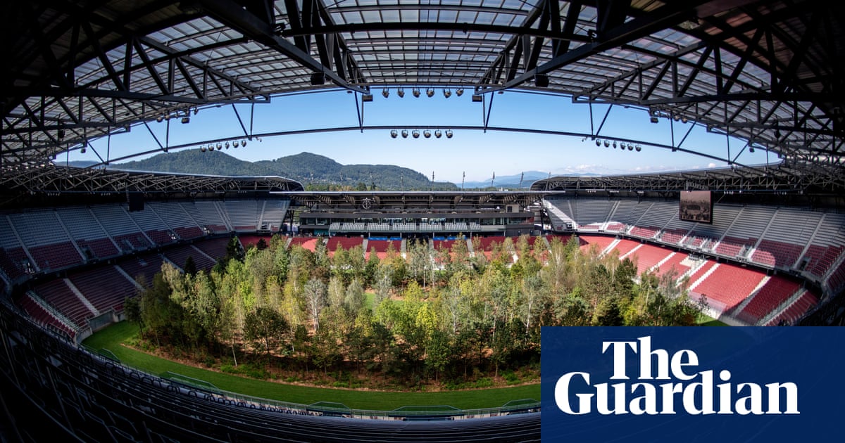 The Austrian football stadium with a forest on the pitch – in pictures