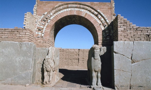 The gate of the north-west palace. The palace was the most important palace at the Assyrian city of Nimrud