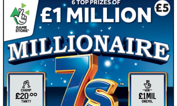 National Lottery’s Millionaire 7s scratchcard