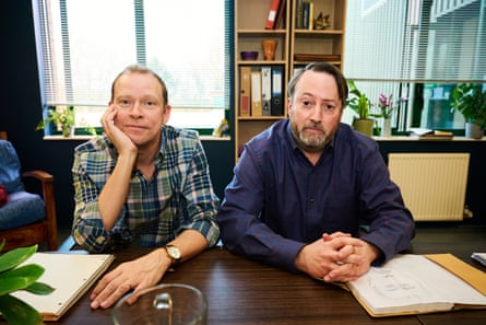 Robert Webb and David Mitchell in Mitchell and Webb Are Not Helping.