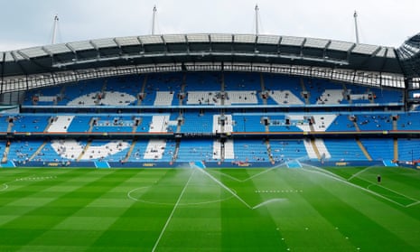 General view inside Manchester City's Etihad Stadium