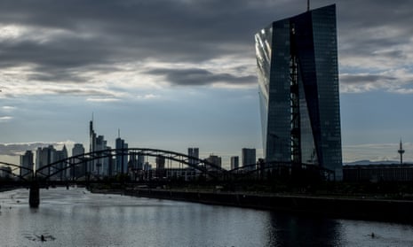 The European Central Bank in Frankfurt, Germany, yesterday.
