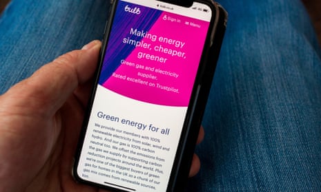 bulb energy website on mobile phone