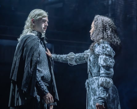 Noah Ritter as Prince Rhaegar Targaryen and Harmony Rose-Bremner as Lyanna Stark in The Mad King.