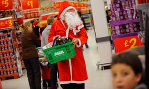 Father Christmas in Asda