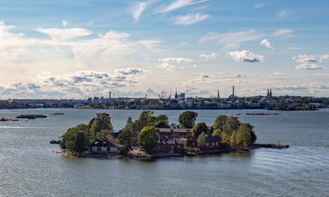 Lonna island outside Helsinki with a few old wooden buildings on it