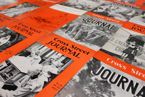 Selection of Cross Street Journals from the GNM Archive, 1950s-1960s. The Cross Street Journal, the internal staff magazine of the Manchester Guardian and Evening News, was launched in 1949. Employees contributed their own news stories and an issue was produced every few months. The staff journal, which ran until 1962, was affectionately named after the Manchester street on which the newspapers’ shared offices were located. GNM Archive ref: GMG/5/1/3