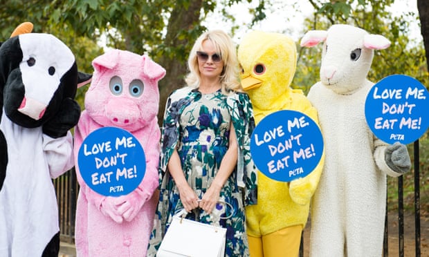 Pamela Anderson has worked with Peta to promote vegan food