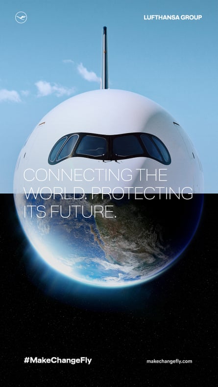 Lufthansa ‘Make Change Fly’ poster ad