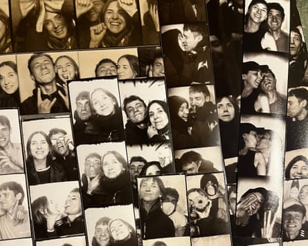 Laurence Dawes and his fiance, Ellie, have built a large collection of photo booth pictures.