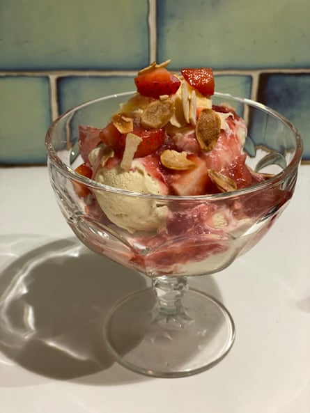 Jelly and clotted cream: Mark Hix’s knickerbocker glory.