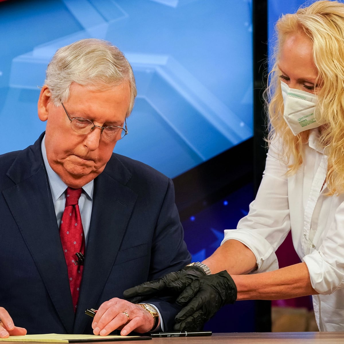 Mitch Mcconnell Laughs At Criticism Over Congress Covid Relief Failure Us News The Guardian