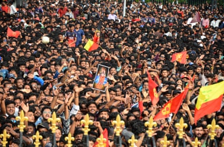 Royal Challengers Bengaluru fans celebrate winning the IPL in 2025.