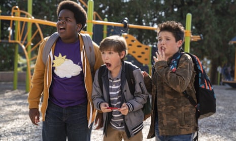 Lucas (Keith L. Williams), left, Max (Jacob Tremblay) and Thor (Brady Noon) in Good Boys.