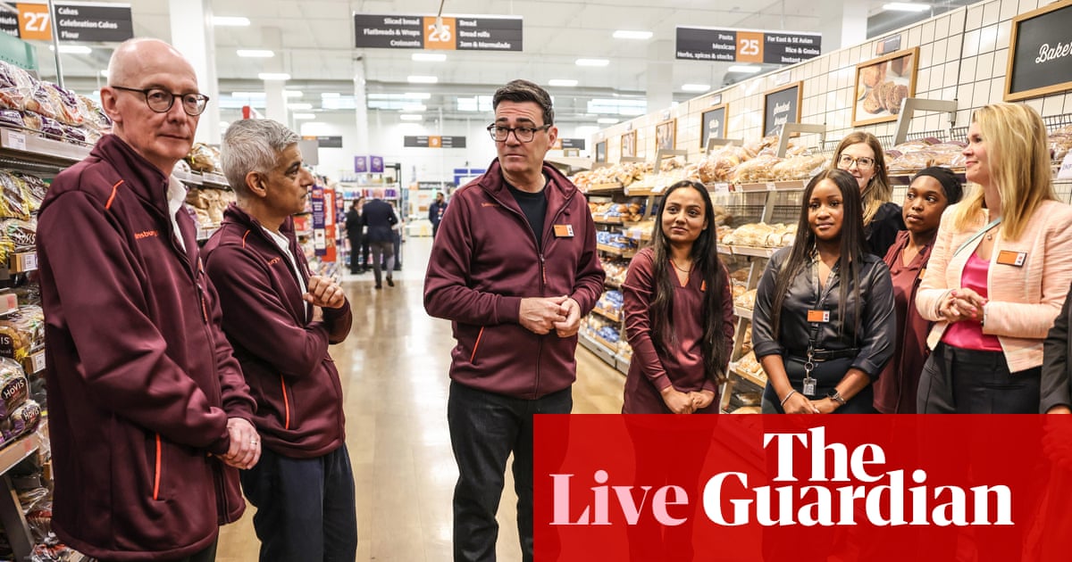 Burnham announces plan for 10,000 work experience placements for young people – UK politics live