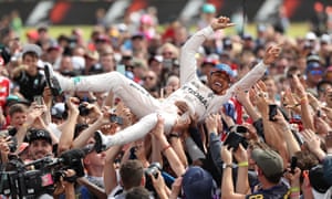 Lewis Hamilton closed the gap between him and Nico Rosberg to four points after winning at Silverstone.