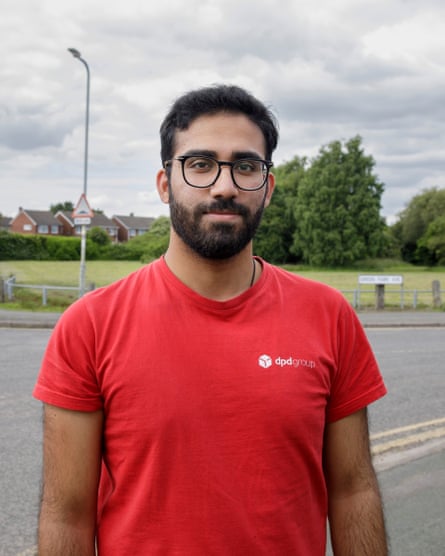 Parmbir Singh standing next to Stowlawn playing fields in Wolverhampton