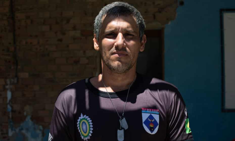 Emílio Teixeira Alarcón, 43, a member of Brazil's army reserve