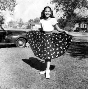 A fashionista in the making: A young Cher, aka Cherilyn Sarkisian LaPierre, shows off her outfit, 1955.