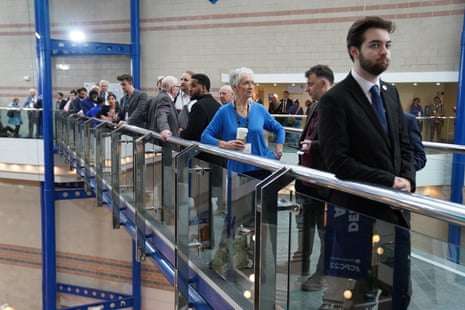 Tories queuing at the party conference to get into the hall where Liz Truss is speaking later.