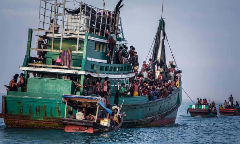 Rohingya migrant boat