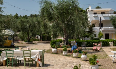 courtyard at Cala Molinella eco resort