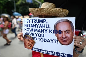 Hey Trump, Netanyahu, how many kids have you killed today?