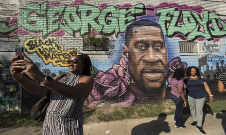 A mural of George Floyd in Houston, Texas, April 2021. 