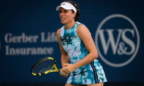Johanna Konta in action during the Western & Southern Open in Ohio