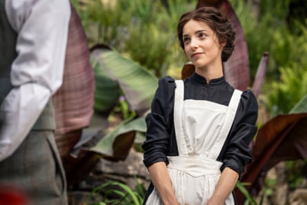 Jessica Reynolds dressed as a turn of the 20th century maid