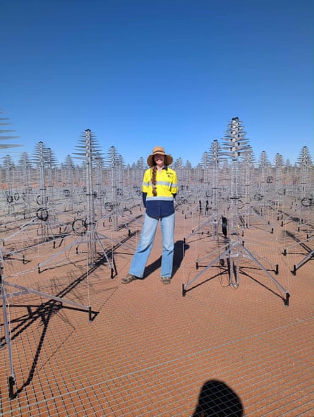 Dr Adelle Goodwin at the Square Kilometre Array Observatory in Western Australia