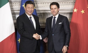 Xi Jinping and Giuseppe Conte