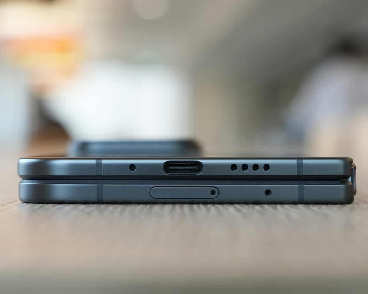 The USB-C port of the Google Pixel 11 Pro Fold