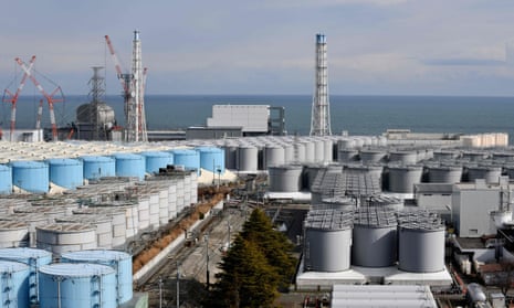 Reactor buildings and storage tanks for contaminated water at the Tokyo Electric Power Company’s (TEPCO) Fukushima Daiichi nuclear power plant